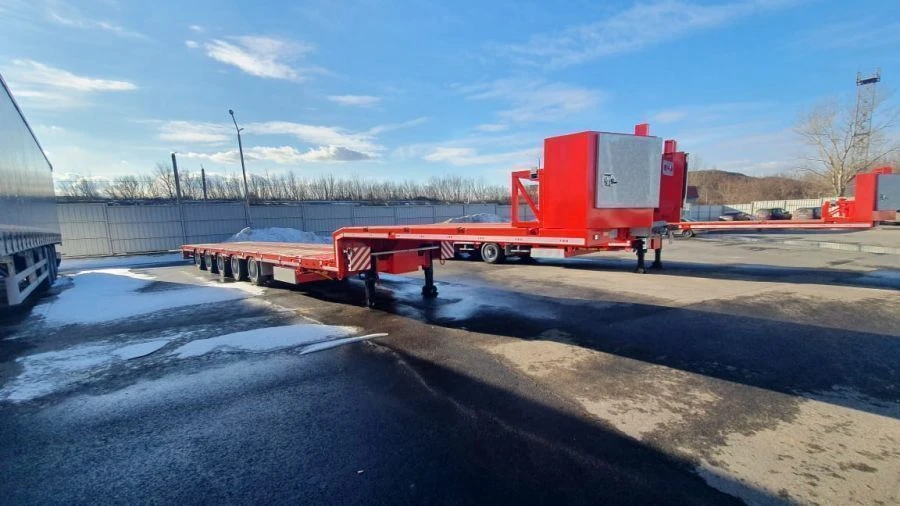 Sliding Semi-Trailer TSR 5S0U2N for Heavy Cargo Transportation