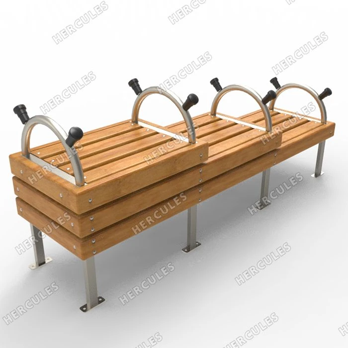 Elderly Support Bench with Armrests for Stability