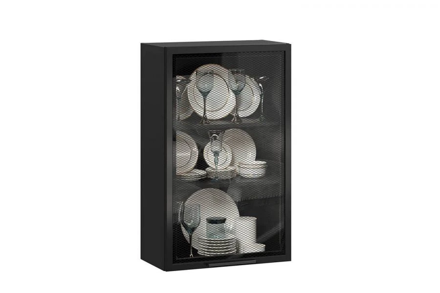 High Facade Door with Glass - Gerda Anthracite LD.279490.000 (Black)