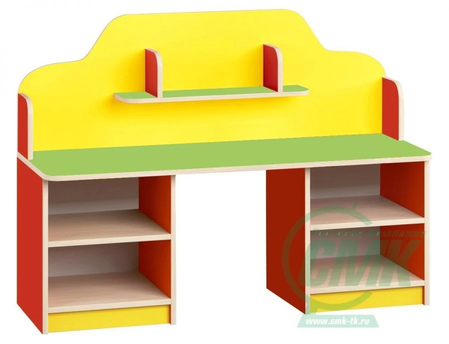 Children's Educational Wooden Table with Storage