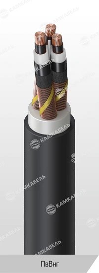 Low-Flammability Power Cable with Copper Conductors, PVBng Model