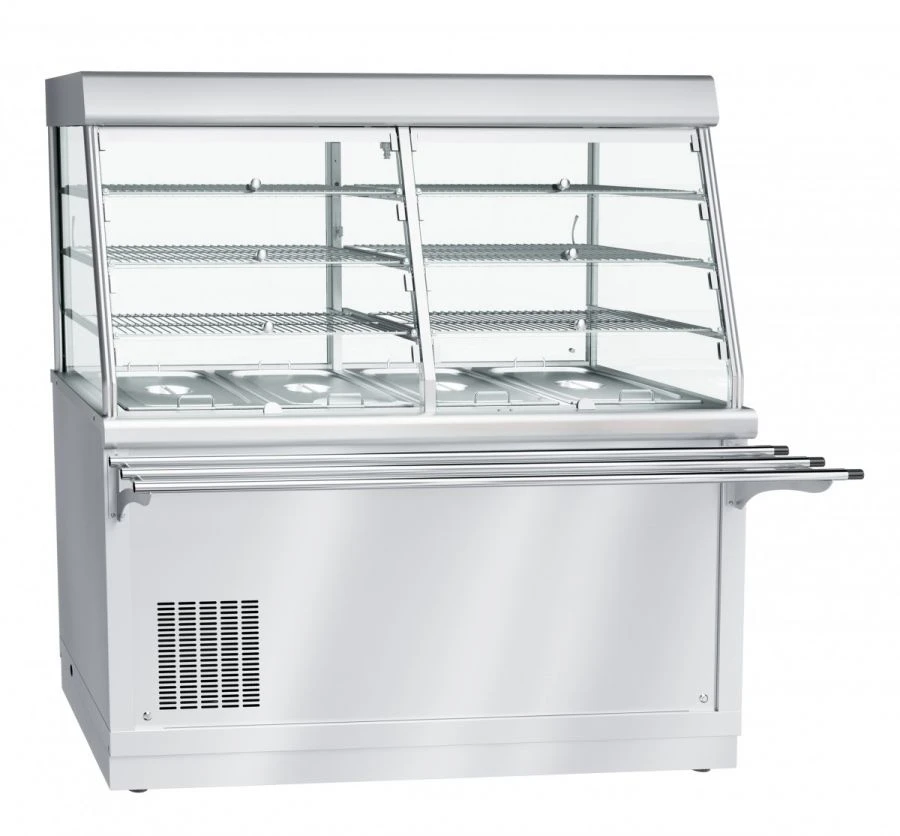 High-Temperature Refrigerated Display Counter with Neutral Cabinet PVV(N)-70X-S-01-NS