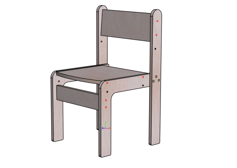 Adjustable Height Children's Chair