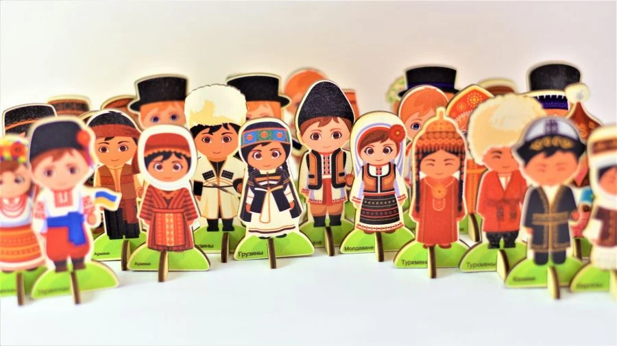 Set of Figurines Representing Peoples of Russia and Neighboring Countries