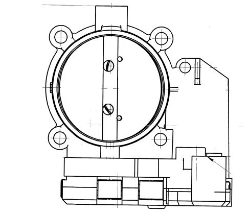 صمام الخنق لمحرك كاماز