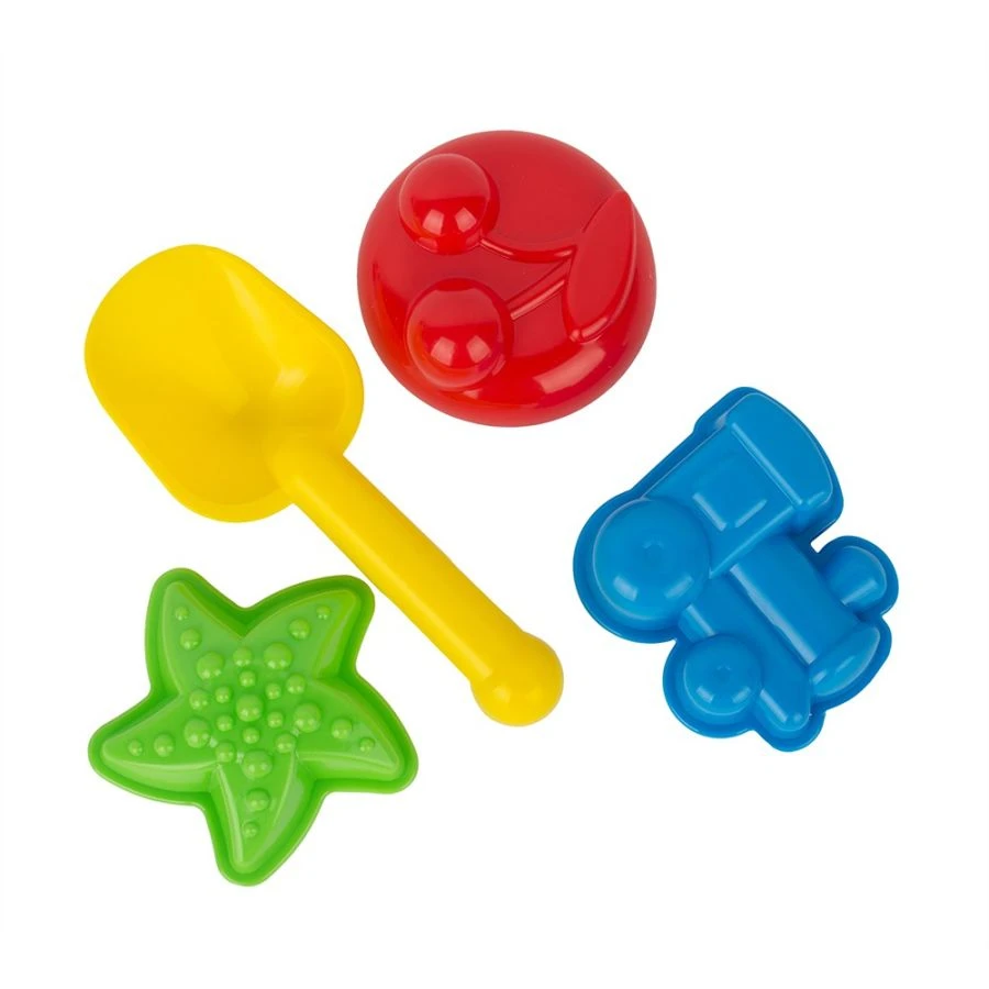 Assorted Sand Toy Set (3 Molds and a Shovel)