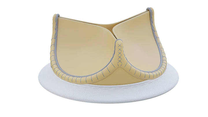 Xenopericardial Bioprosthetic Heart Valve "UniLine" on Flexible Support Frame