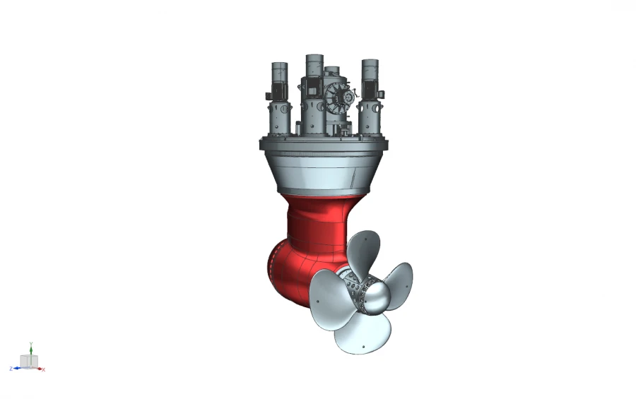 Full-Rotating Ship Propulsion and Steering Column AT65E