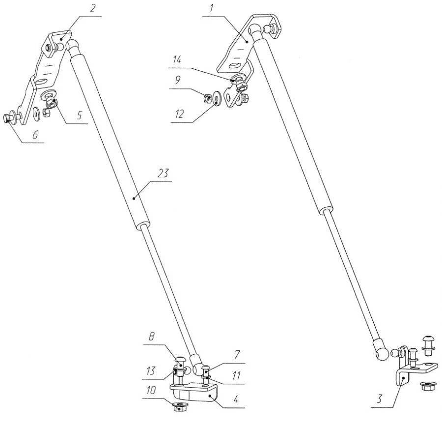 Smooth Hood Lifting Device for MITSUBISHI ECLIPSE CROSS (2018-)