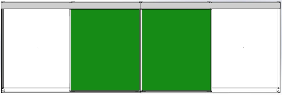 نظام السكك للوح المغناطيسي "أساسي