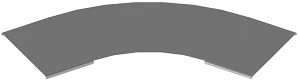 Horizontal 60-Degree Radius Cover for Self-Supporting Cable Trays KLI 000 U60
