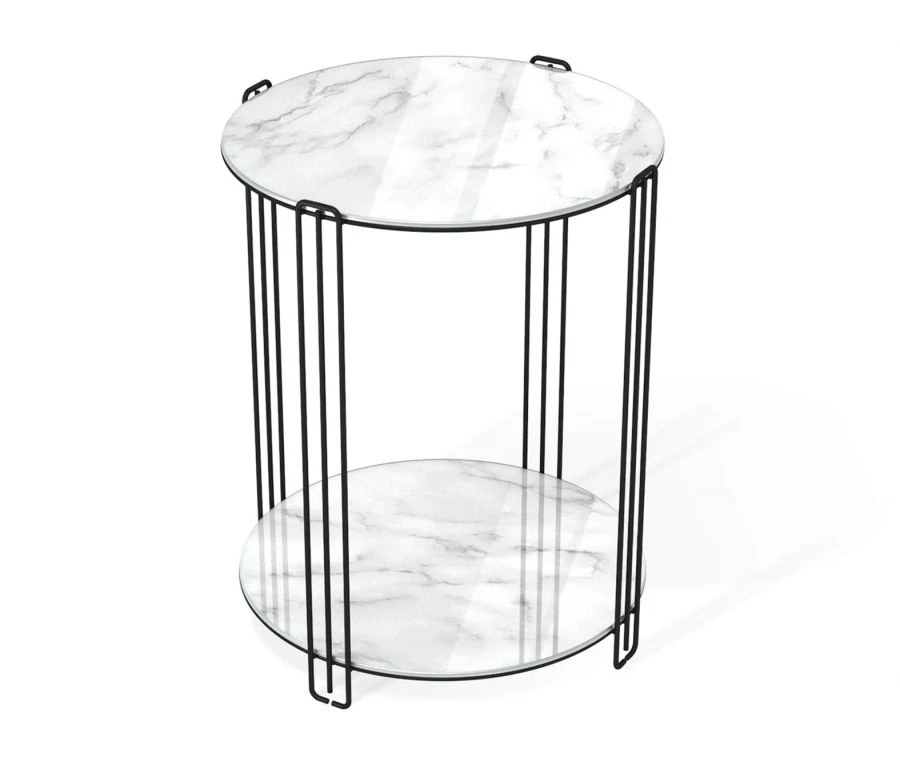 طاولة قهوة شيفيلتون SHT-CT34 مع إطار معدني قوي