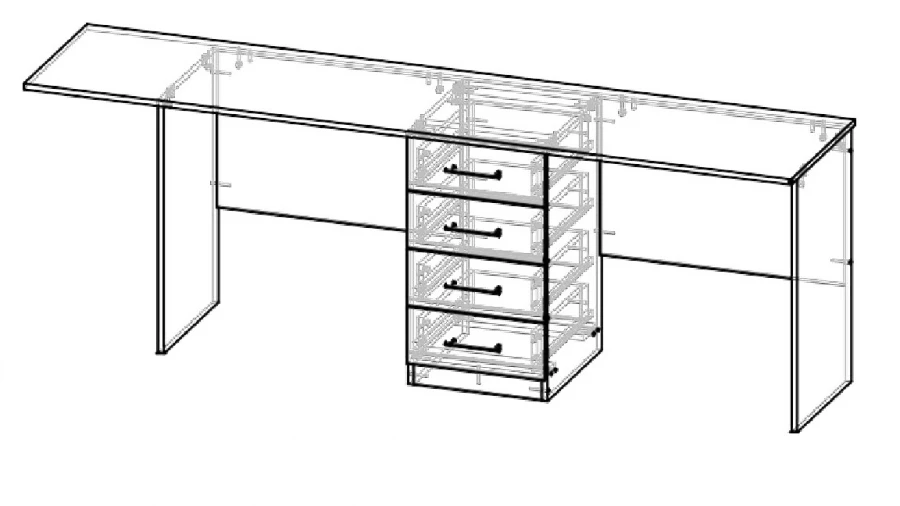Writing Desk C1 PPr - Compact and Functional