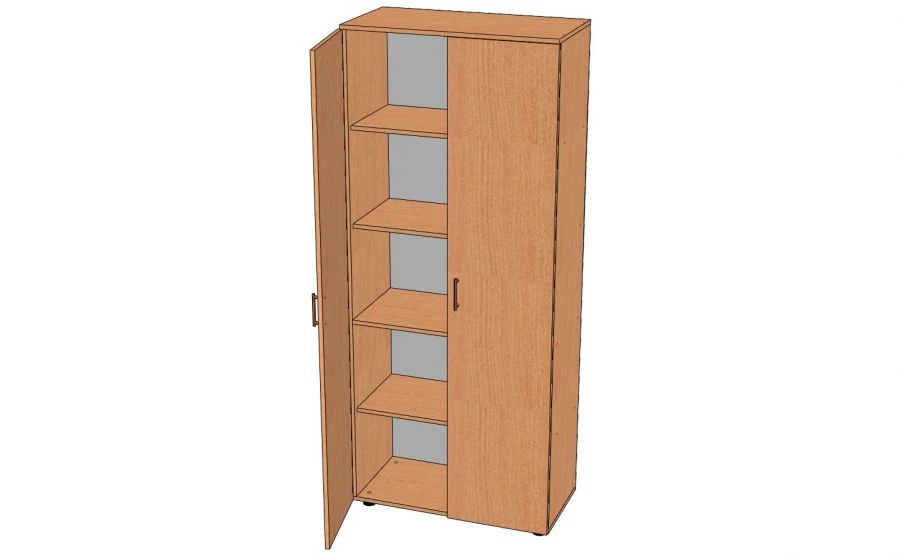 Closed Document Cabinet with 4 Shelves - Model ШД-5