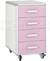 Mobile Cabinet with 4 Drawers on Aluminum Frame - TP-n