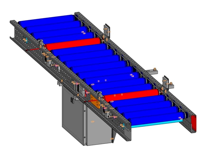 ناقل الأسطوانة LTPG.482319.002-05 لنقل المواد بكفاءة