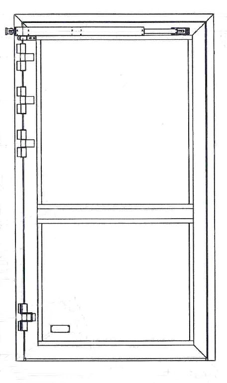Waterproof Aluminum Pressed Profile Doors for Vessels