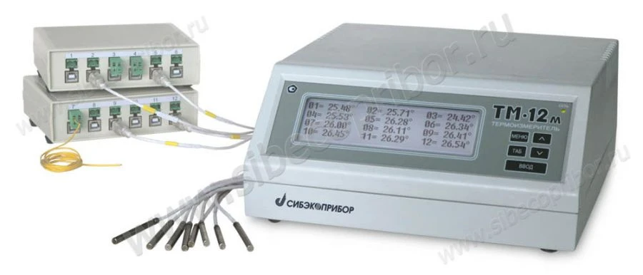 Precision Multi-Channel Temperature Meter - TM-12m