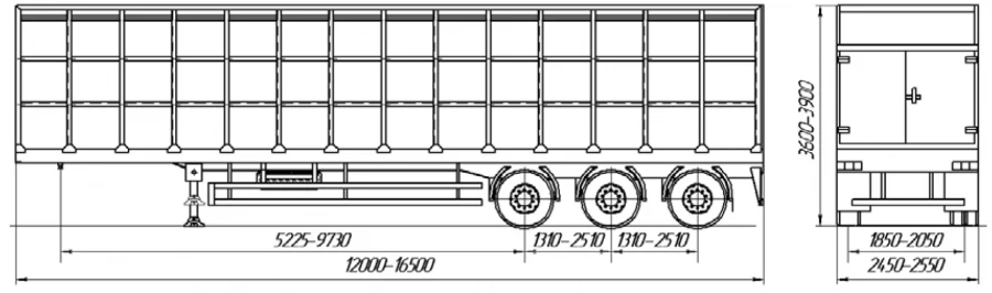 Agricultural Bulk Cargo Semi-Trailer 949142