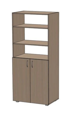 Durable Wardrobe with PVC Edges, 800x450x2000 mm