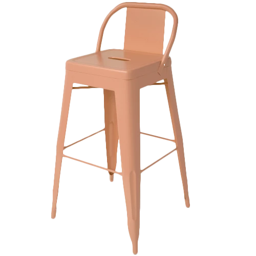 Bar Stool with Backrest, Model SB18