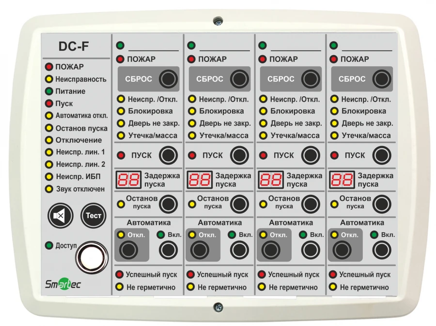 DC-F Indication and Control Unit for Fire Alarm Systems