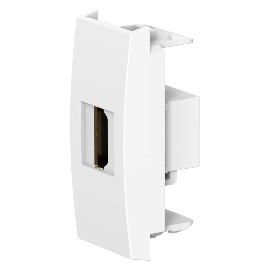 CADUCEUS ALING MODE HDMI Wall Socket Type A-A, 1M, White, Art. 6615.0