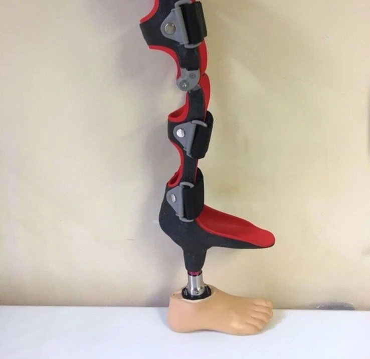 Double Footprint Prosthetic Leg for Full Leg Support