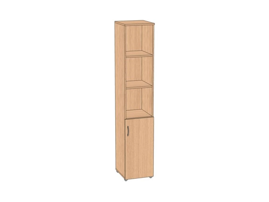 Narrow Half-Open Document Cabinet 350*383*1830 mm ASHDO-35