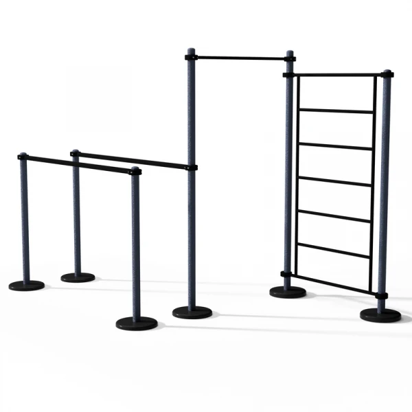 الجدار السويدي مع قضيب سحب ومحطة تمارين