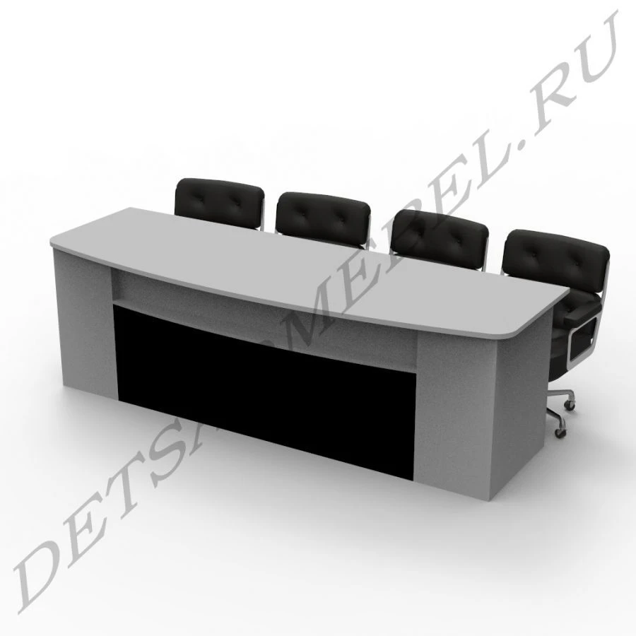 Conference Table for 4 People with Unique Shape - M4.16