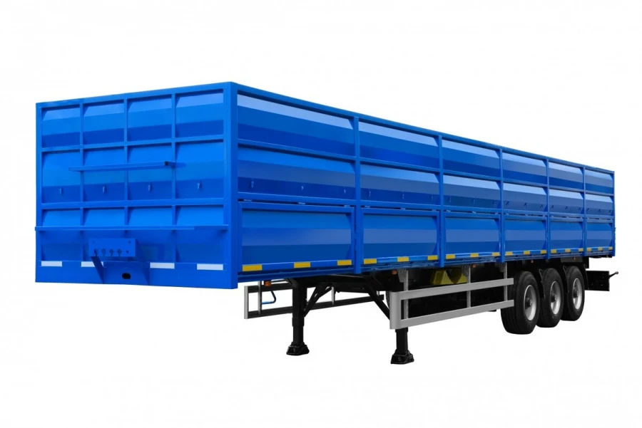 FOX TANK PЦ 877714 Platform Semi-Trailer with Sides for Various Cargo