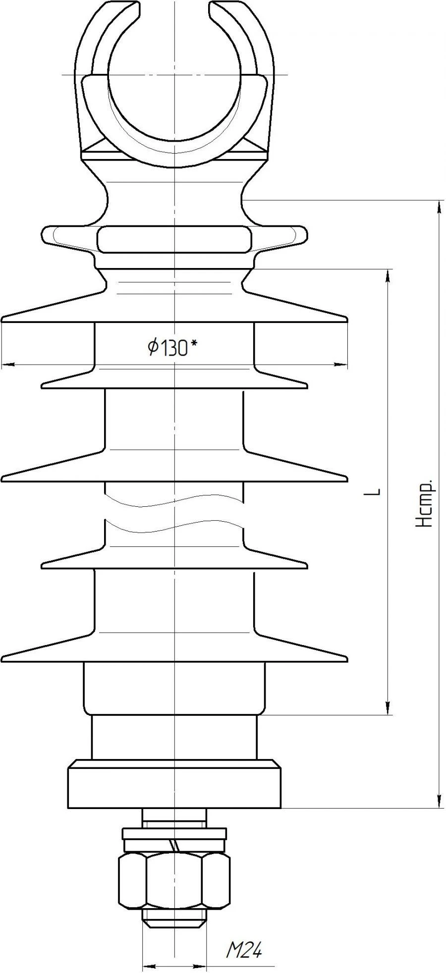 Composite Line Support Insulator OLSK 16-20-A-4