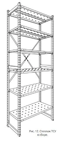 Metal Warehouse Shelves Series TSU for Storage Solutions
