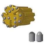 KHNS 102 Drill Bit Crown T51 20.00mm with Retractable Design