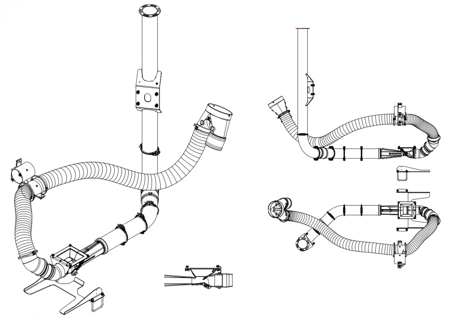 جهاز تغذية البذور لآلات الزراعة DMC، النموذج 105953
