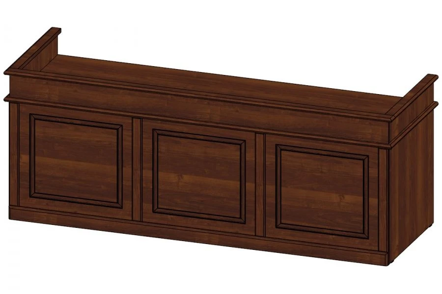 Judge's Desk with Walnut Finish - Garant Model