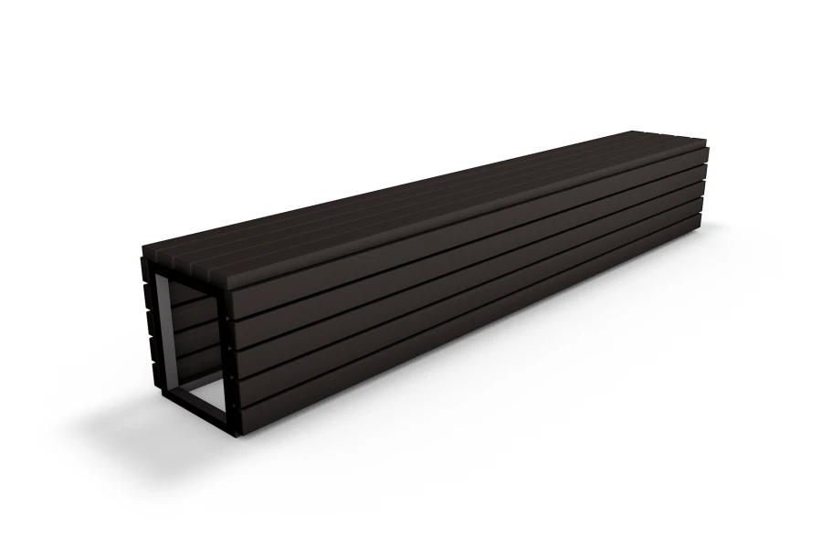 Pouffe 2 m metal frame