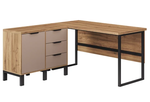 Executive Corner Desk with Metal Frame CRU