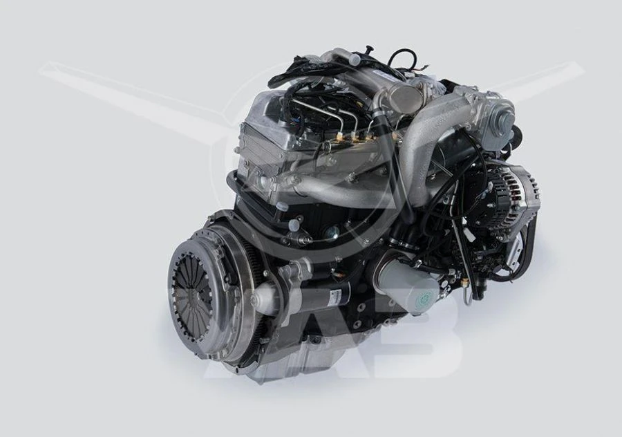 محرك ديزل لسيارة UAZ هانتر، يورو 4، مولد 80A، مع مضخة توجيه الطاقة (بدون علبة القابض) - موديل 514320100040020