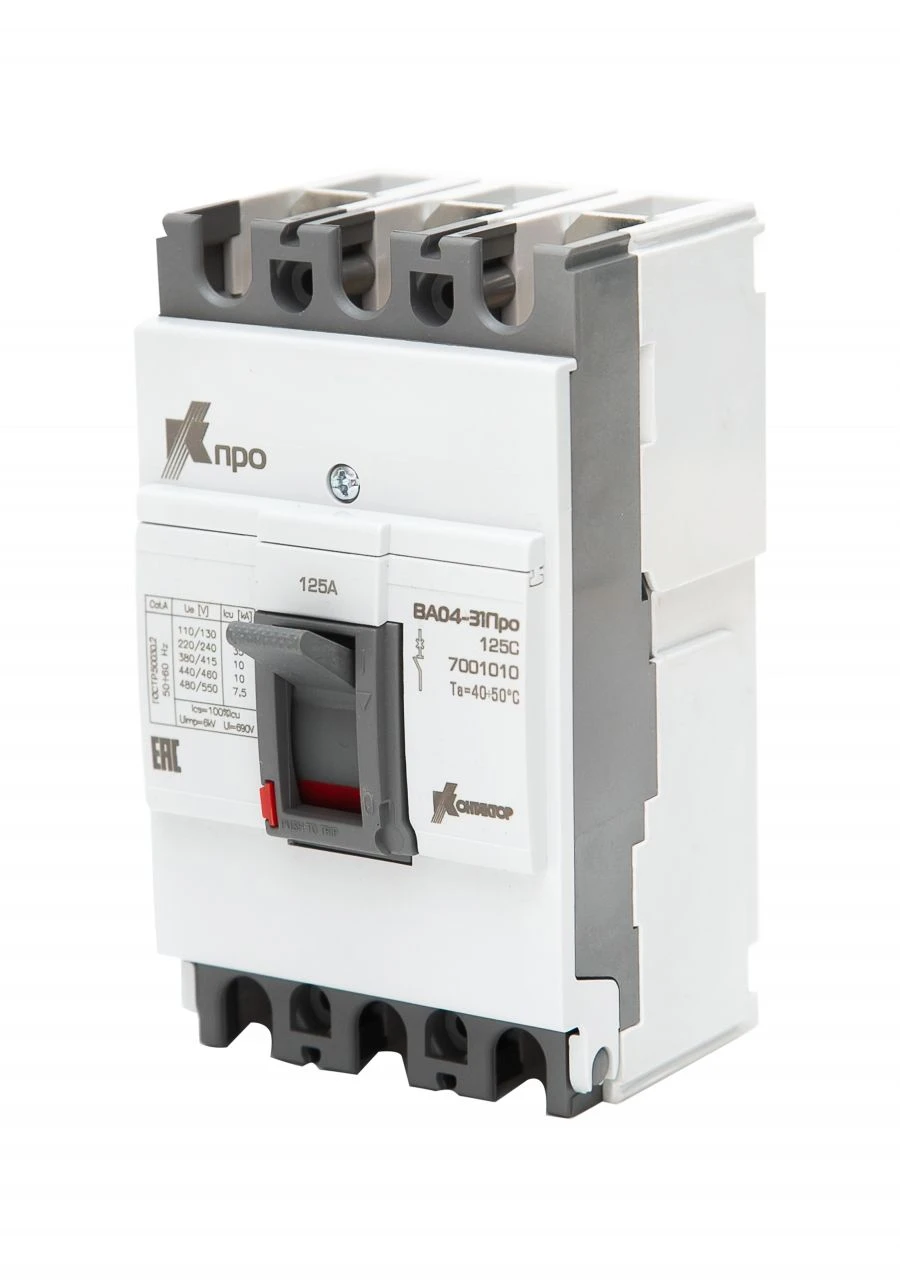 Automatic Circuit Breaker VA04-31Pro 16-125A 550V AC