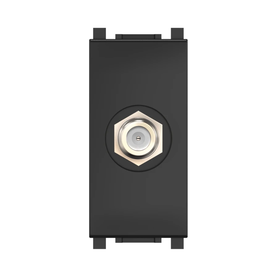 مقبس هوائي سات ساتل خفي CADUCEUS ALING Experience F/F، 1م، أسود (لمسة ناعمة)، فن. 74265