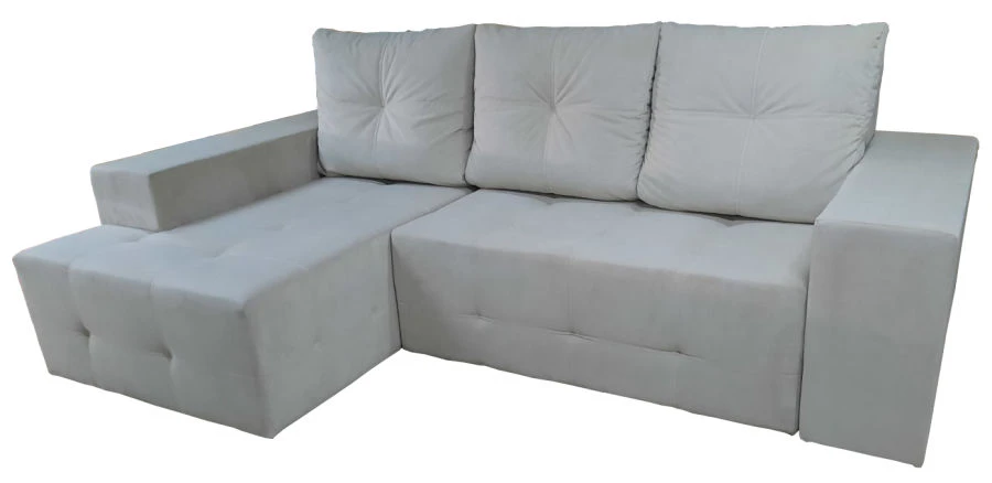 Palermo Corner Sofa Bed with Ottoman - Eurobook Mechanism