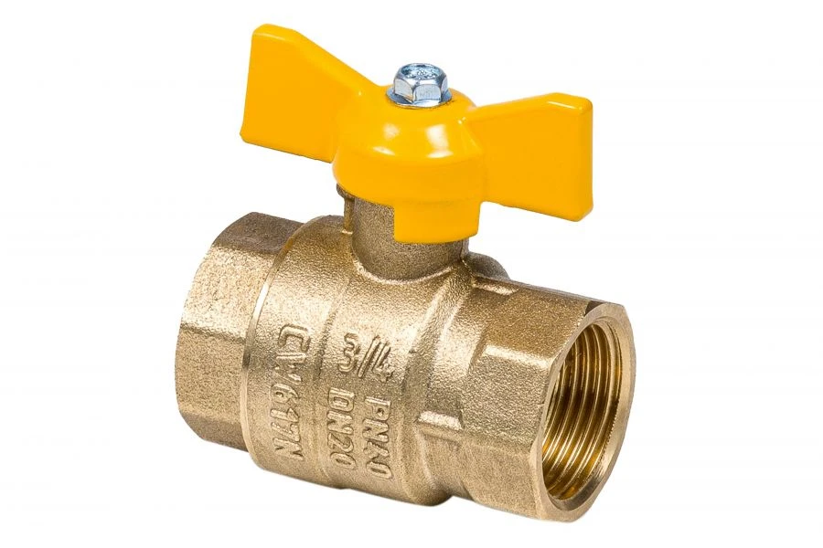 Standard Gas Ball Valve DN20 3/4" Dist Model 412B