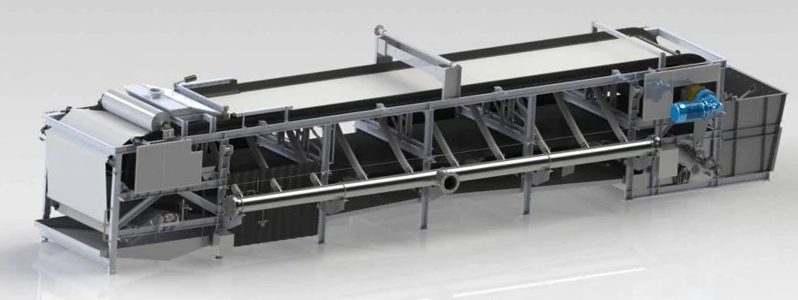 Horizontal Belt Vacuum Filter 1.7F15 Industrial Filtration System