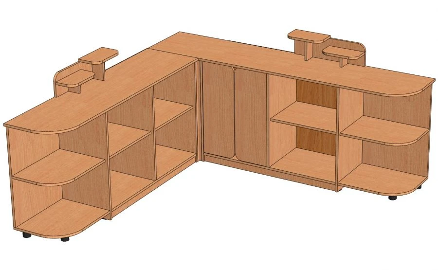Corner Shelf "Uglovoy 2" Model: C-U2