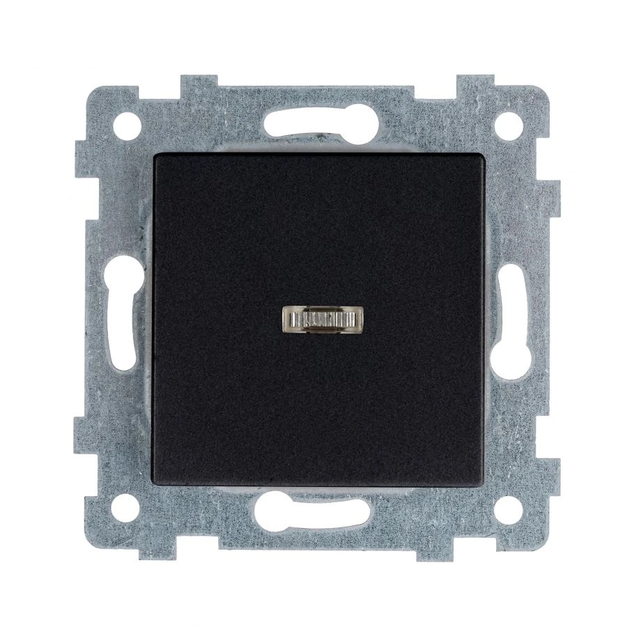 آلية مفتاح ماريا المفردة مع ضوء مؤشر S110-438 أنثراسيت