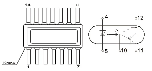 Transistor Optocoupler 3ОТ122А-Г