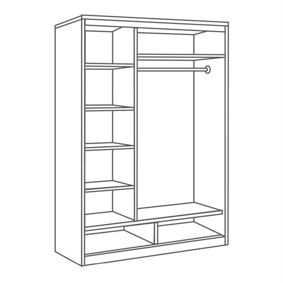 خزانة أبواب منزلقة - تصميم عصري