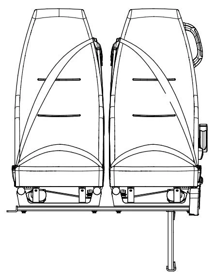 Right Two-Seat Passenger Seat COT.KHP.3-6840026